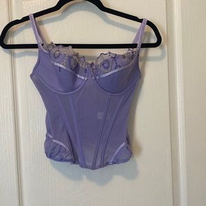 Purple corset top